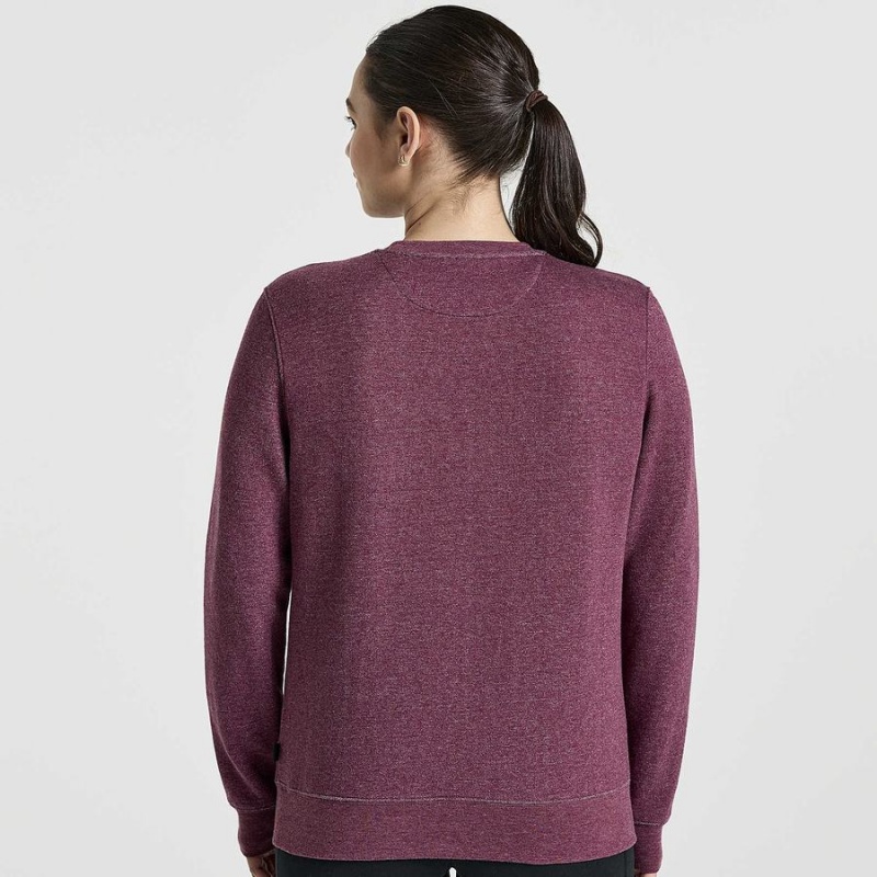 Saucony Rested Crewneck Sweatshirt Dame Grå | S19374-J72