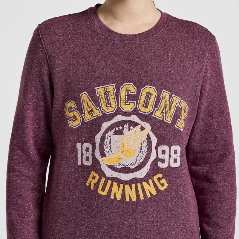 Saucony Rested Crewneck Sweatshirt Dame Grå | S19374-J72