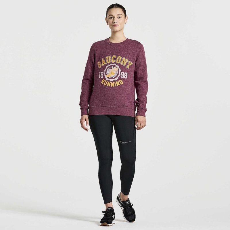 Saucony Rested Crewneck Sweatshirt Dame Grå | S19374-J72