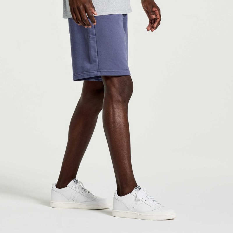 Saucony Rested Sweat Shorts Herre Blå | S73689-V12