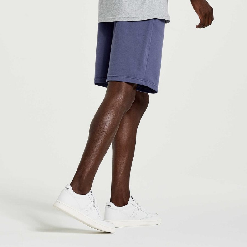 Saucony Rested Sweat Shorts Herre Blå | S73689-V12