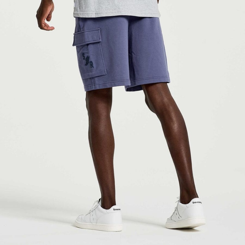 Saucony Rested Sweat Shorts Herre Blå | S73689-V12