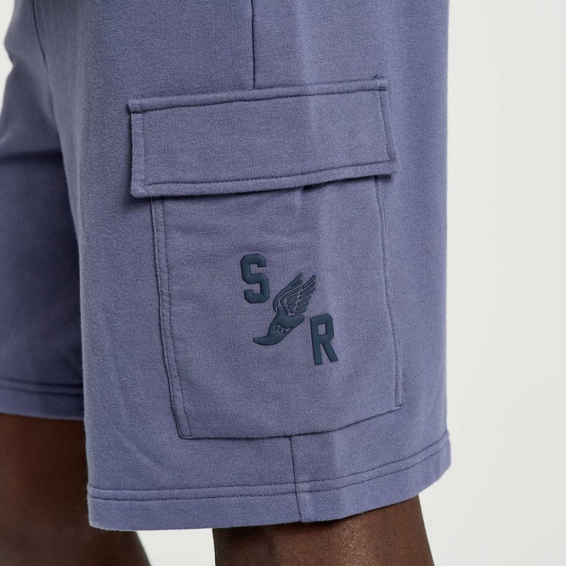 Saucony Rested Sweat Shorts Herre Blå | S73689-V12