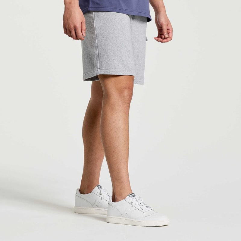 Saucony Rested Sweat Shorts Herre Lyse Grå | S85294-B54