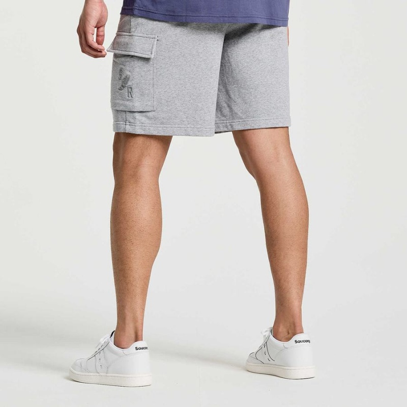 Saucony Rested Sweat Shorts Herre Lyse Grå | S85294-B54