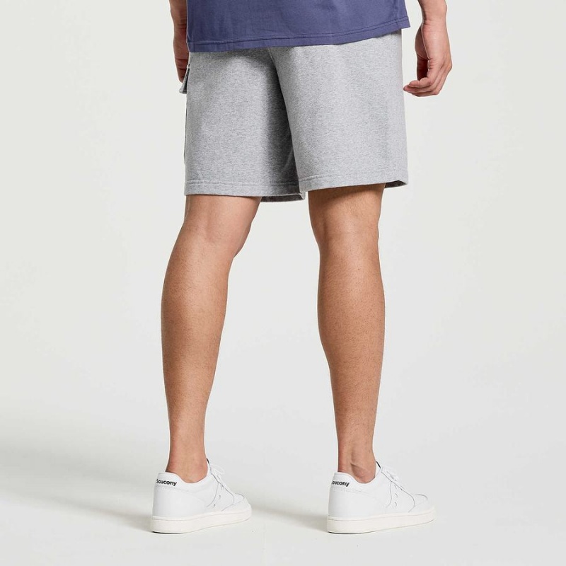 Saucony Rested Sweat Shorts Herre Lyse Grå | S85294-B54