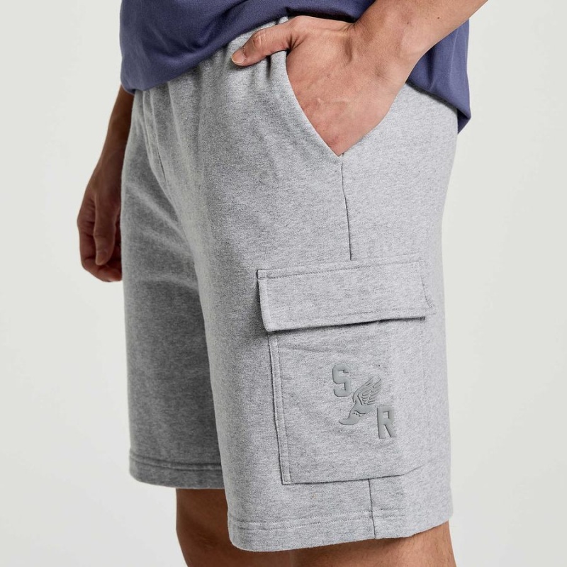 Saucony Rested Sweat Shorts Herre Lyse Grå | S85294-B54