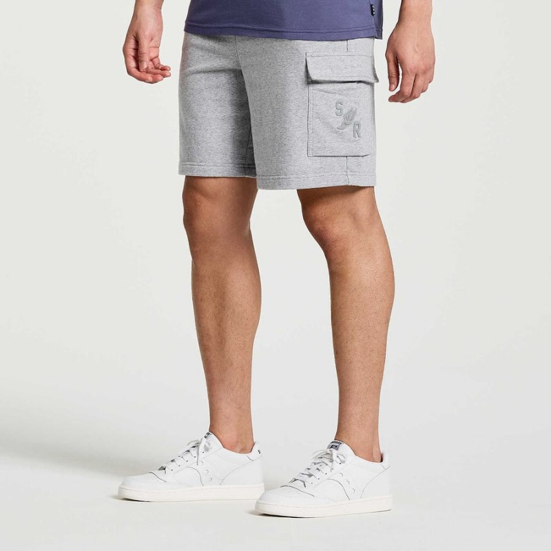 Saucony Rested Sweat Shorts Herre Lyse Grå | S85294-B54