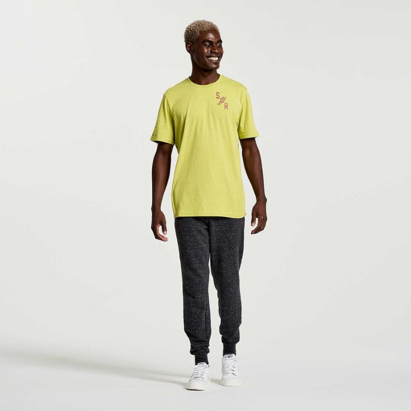 Saucony Rested T-skjorte Herre Gul | S61028-T09