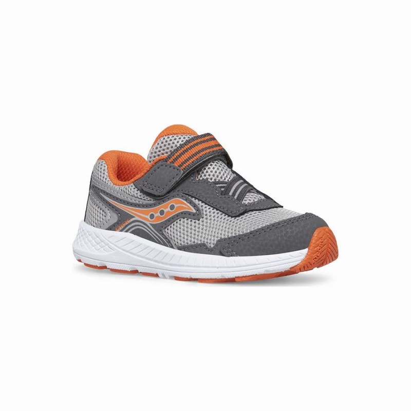 Saucony Ride 10 Jr. Sneaker Løpesko Barn Grå Oransje | S25380-M63