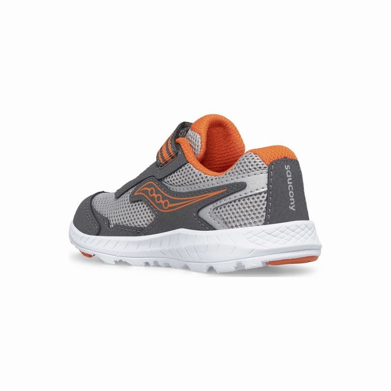 Saucony Ride 10 Jr. Sneaker Løpesko Barn Grå Oransje | S32471-H06