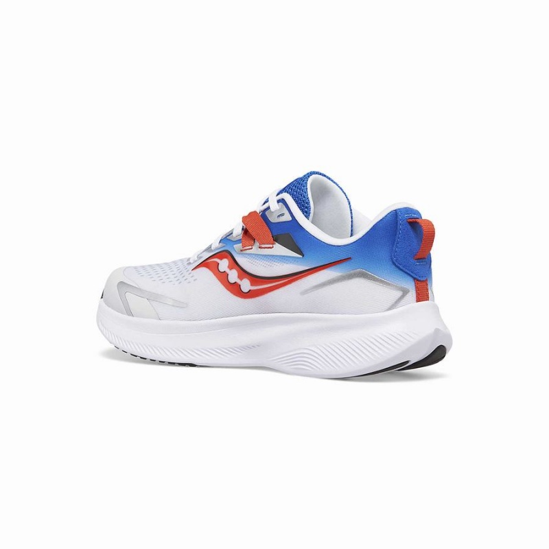 Saucony Ride 15 Sneaker Løpesko Barn Grå Blå Rød | S61452-X46