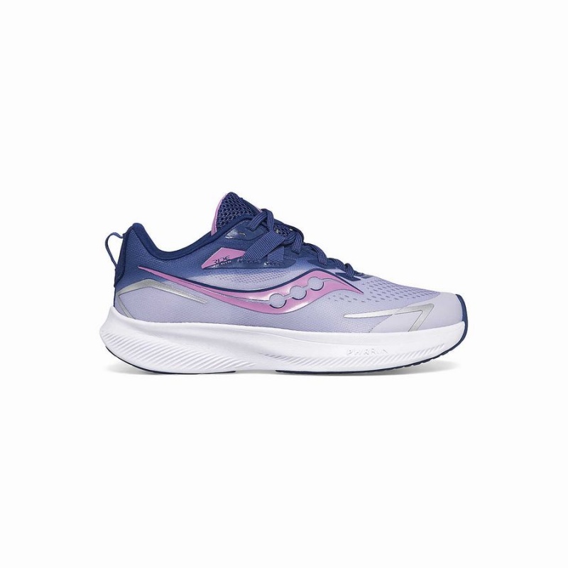 Saucony Ride 15 Sneaker Løpesko Barn Lilla Indigo | S21768-C21