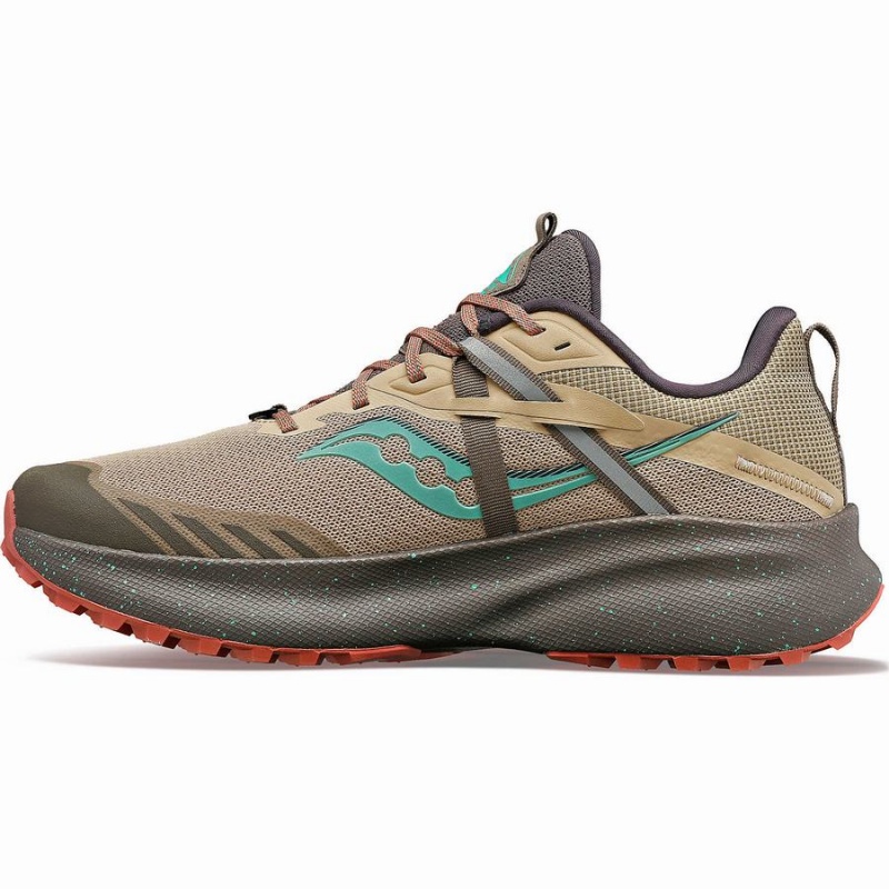 Saucony Ride 15 TR Trail Løpesko Dame Brune Turkis | S58347-D18