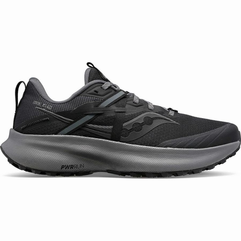 Saucony Ride 15 TR Trail Løpesko Dame Svarte Grå | S92187-F07