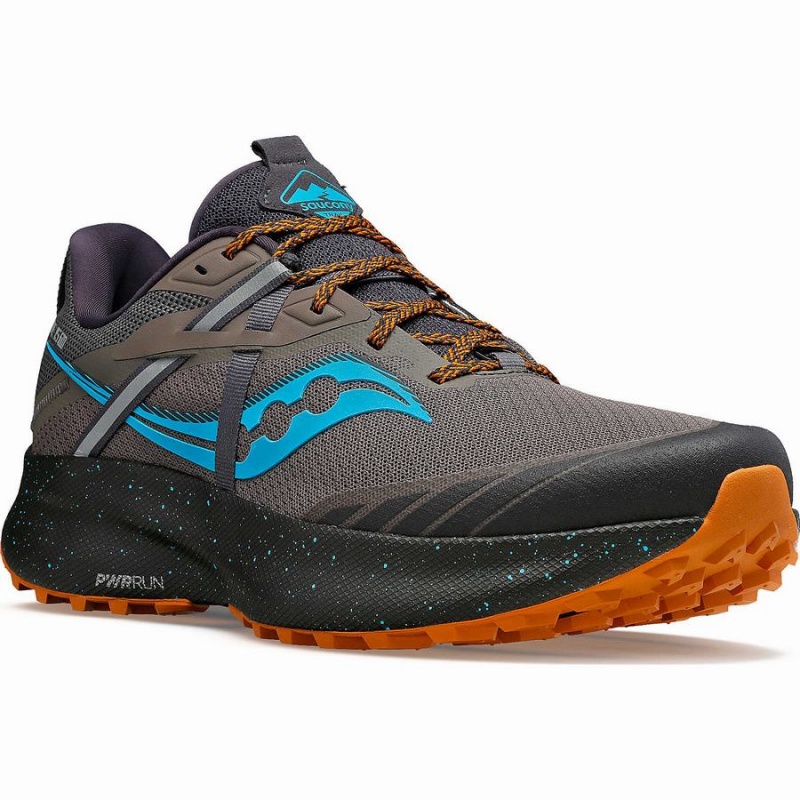 Saucony Ride 15 TR Trail Løpesko Herre Grå Blå | S61478-P92