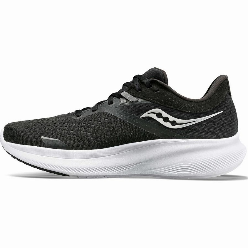 Saucony Ride 16 Brede Løpesko Dame Svarte Hvite | S81453-F07