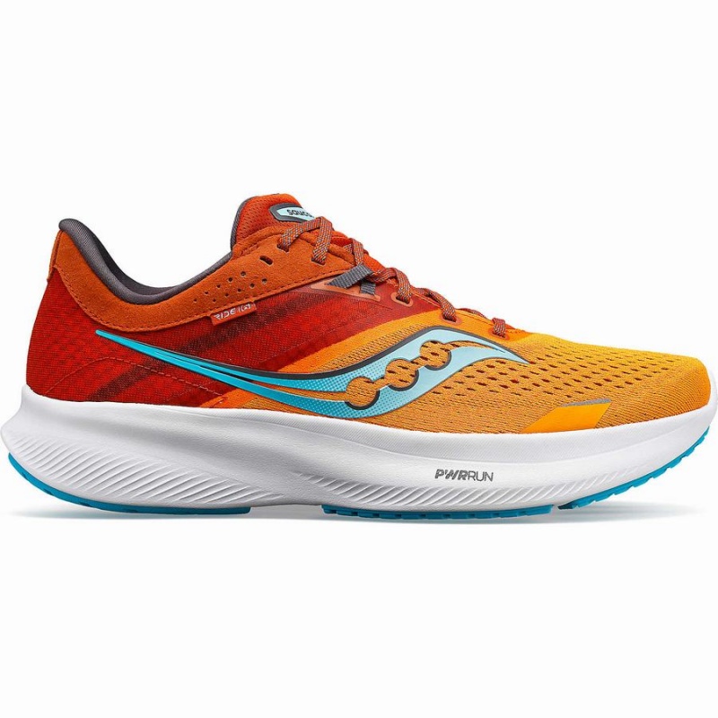 Saucony Ride 16 Brede Løpesko Herre Gul Oransje | S03247-L91