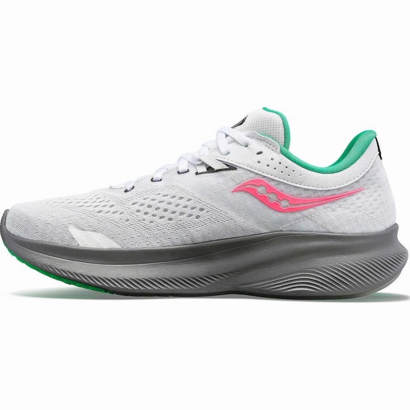 Saucony Ride 16 Løpesko Dame Hvite Grå | S20368-L54