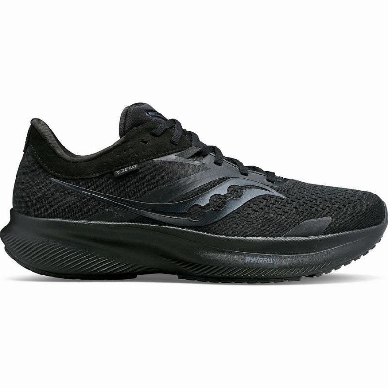 Saucony Ride 16 Løpesko Dame Svarte | S28167-W74