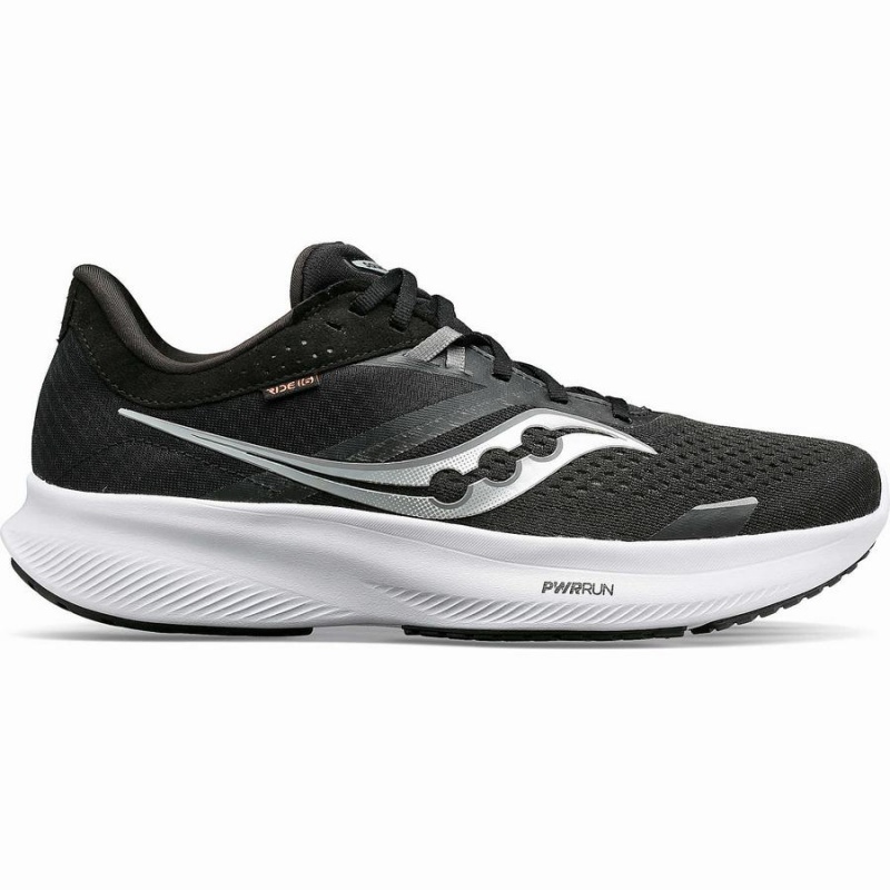 Saucony Ride 16 Løpesko Herre Svarte Hvite | S46832-A23