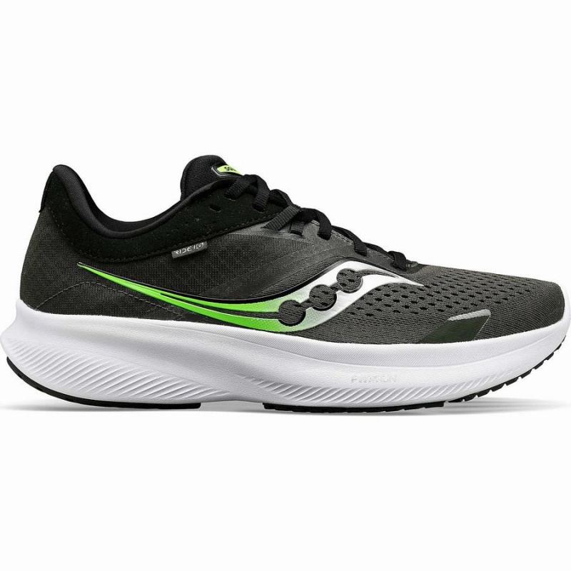 Saucony Ride 16 Løpesko Herre Umbra / Slime | S74560-S21