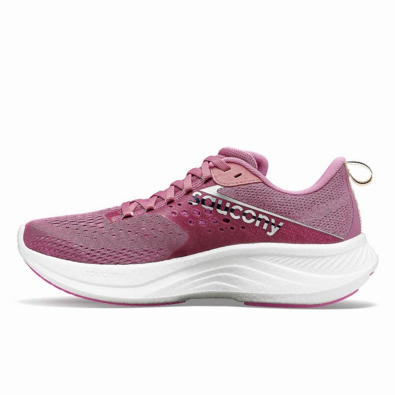 Saucony Ride 17 Brede Løpesko Dame Lilla Sølv | S83127-B98