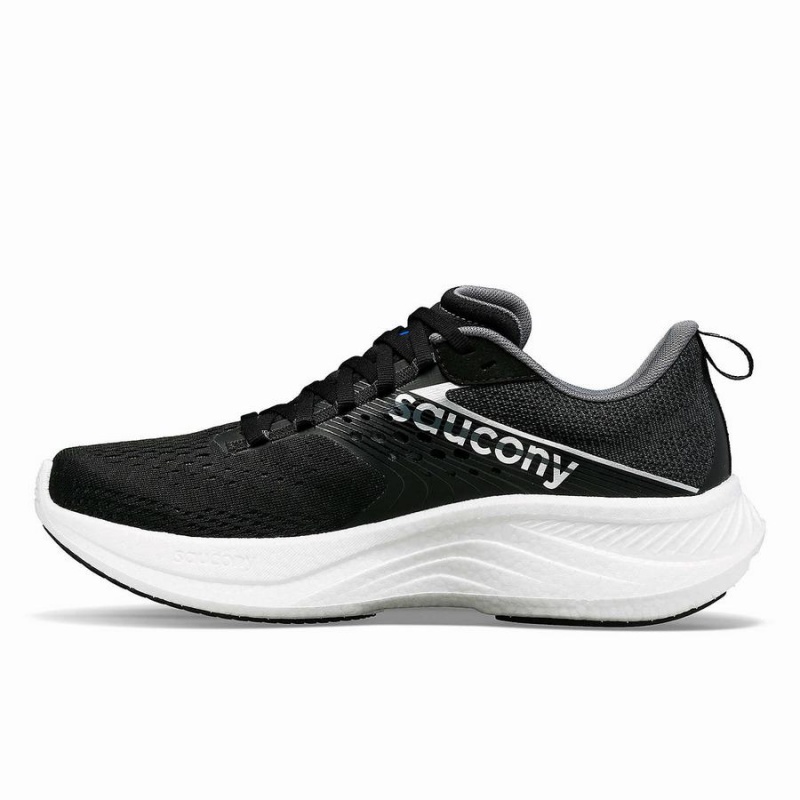 Saucony Ride 17 Brede Løpesko Dame Svarte Hvite | S70218-V17