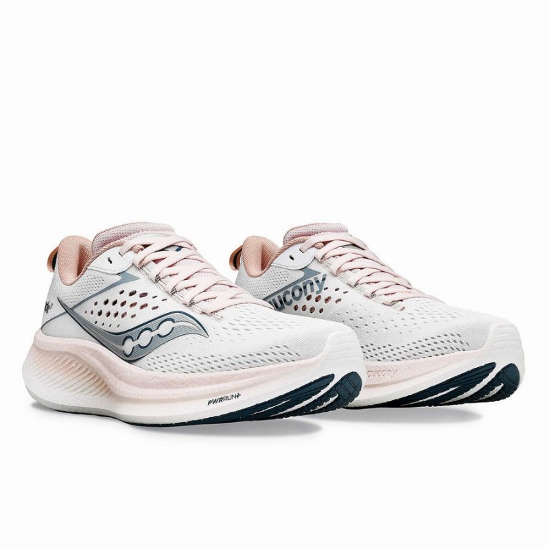 Saucony Ride 17 Løpesko Dame Hvite | S52697-F05