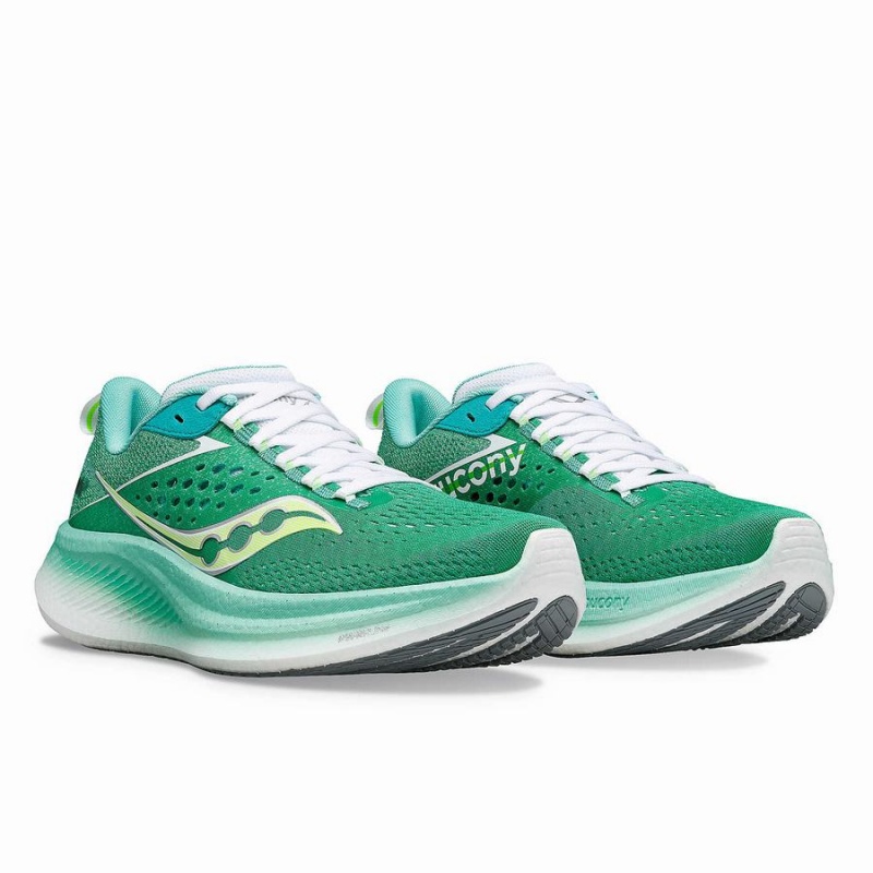 Saucony Ride 17 Løpesko Dame Mint Hvite | S10724-J23