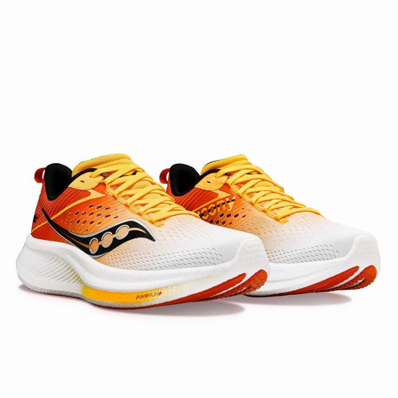 Saucony Ride 17 Løpesko Herre Hvite Gull | S92451-X08