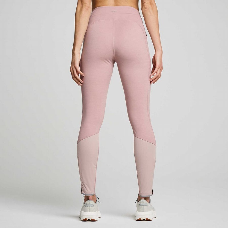 Saucony Runshield Tights Dame Smoke Heather | S86012-F86