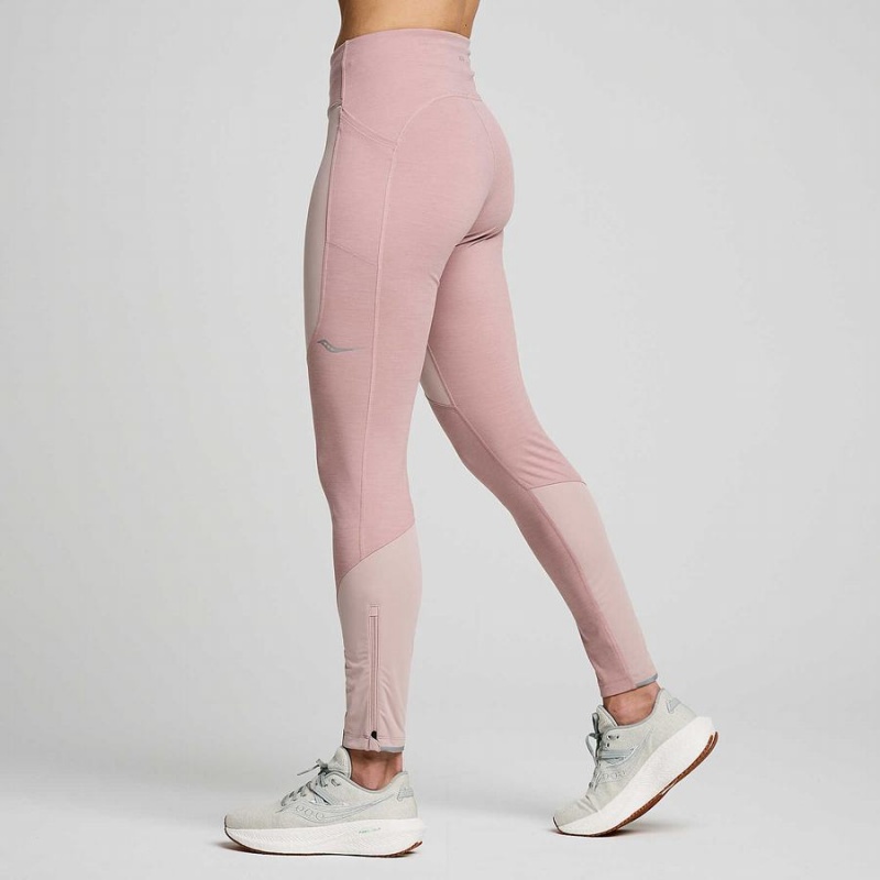 Saucony Runshield Tights Dame Smoke Heather | S86012-F86