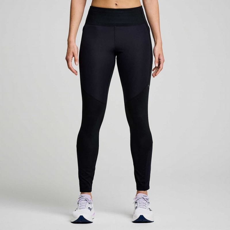 Saucony Runshield Tights Dame Svarte | S08291-D62