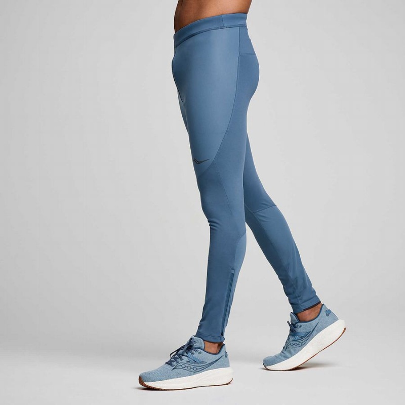 Saucony Runshield Tights Herre Blå | S53874-D76