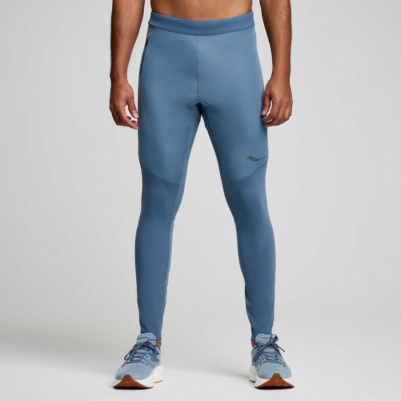 Saucony Runshield Tights Herre Blå | S53874-D76