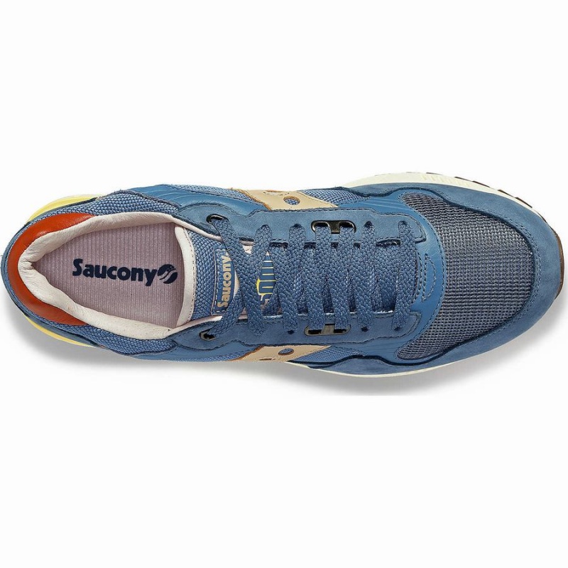 Saucony Shadow 5000 Premium Joggesko Dame Blå Gul | S71594-L54