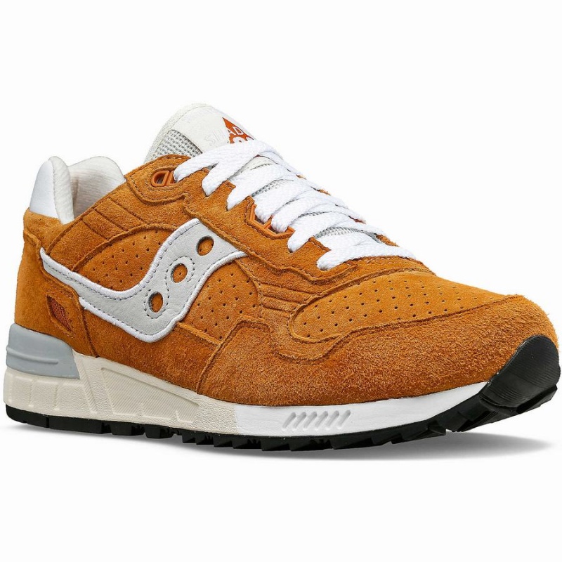 Saucony Shadow 5000 Semsket Skinn Joggesko Herre Rød | S19647-M83