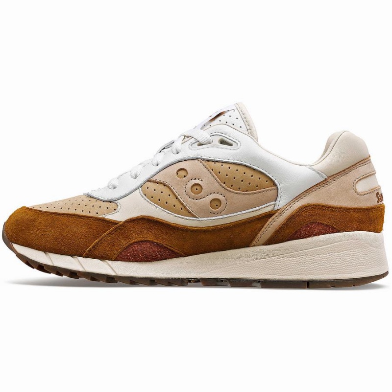 Saucony Shadow 6000 Cappuccino Joggesko Dame Hvite Brune | S48176-A45