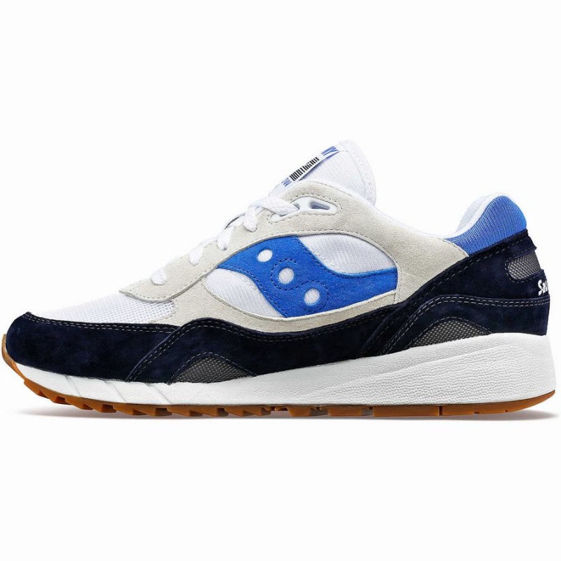 Saucony Shadow 6000 Joggesko Dame Hvite Marineblå Blå | S20647-K71