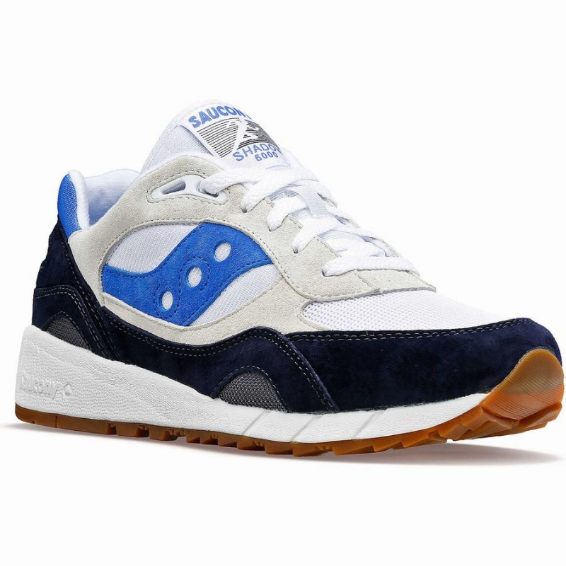 Saucony Shadow 6000 Joggesko Dame Hvite Marineblå Blå | S20647-K71