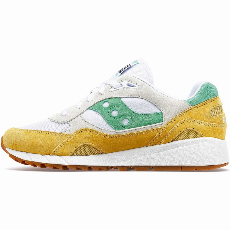 Saucony Shadow 6000 Joggesko Dame Hvite Gul Grønn | S81592-Z13