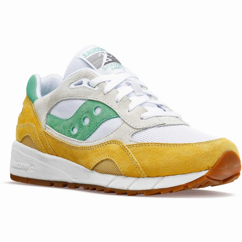 Saucony Shadow 6000 Joggesko Dame Hvite Gul Grønn | S81592-Z13