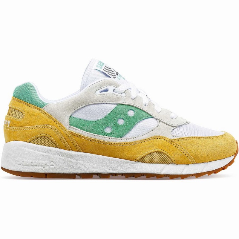 Saucony Shadow 6000 Joggesko Dame Hvite Gul Grønn | S81592-Z13