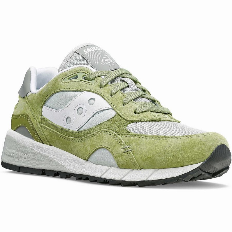 Saucony Shadow 6000 Premium Joggesko Dame Olivengrønne Hvite | S36401-V40