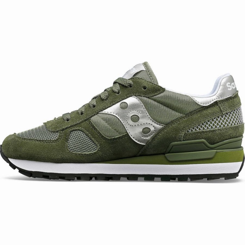 Saucony Shadow Original Joggesko Dame Olivengrønne Sølv | S52430-C61