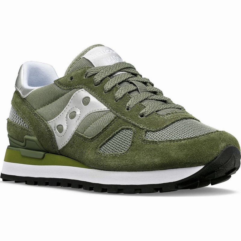 Saucony Shadow Original Joggesko Dame Olivengrønne Sølv | S52430-C61