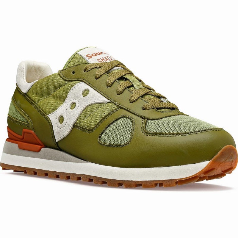 Saucony Shadow Original Joggesko Dame Olivengrønne Hvite | S54786-D45