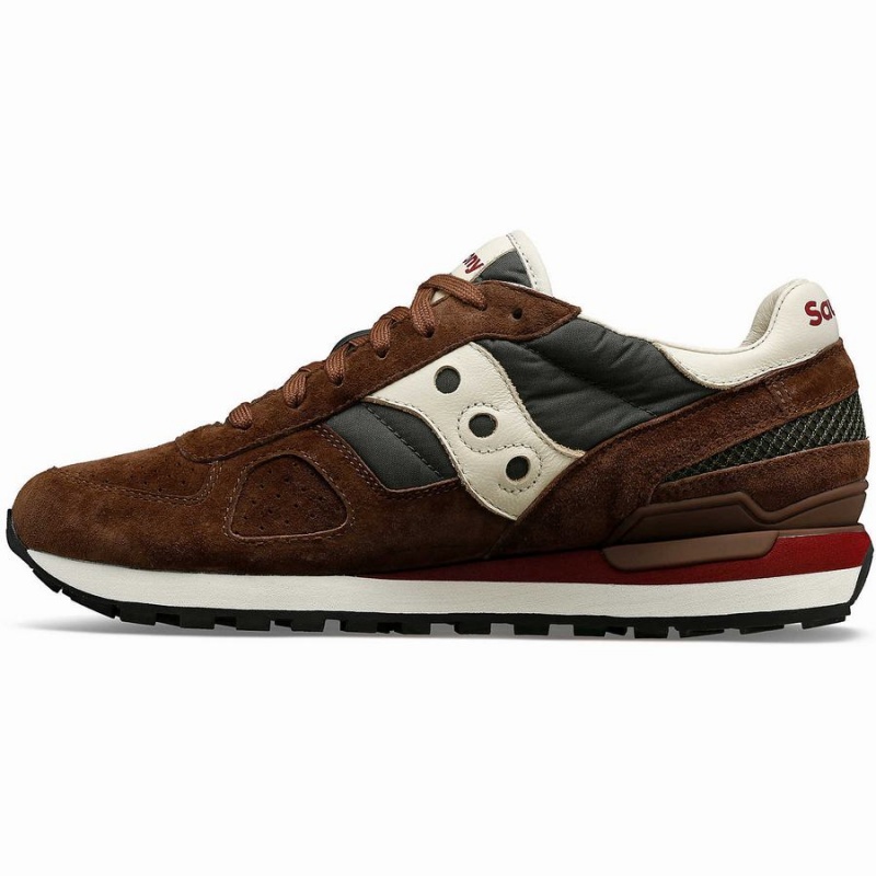 Saucony Shadow Original Premium Joggesko Dame Brune Grønn | S60813-P15