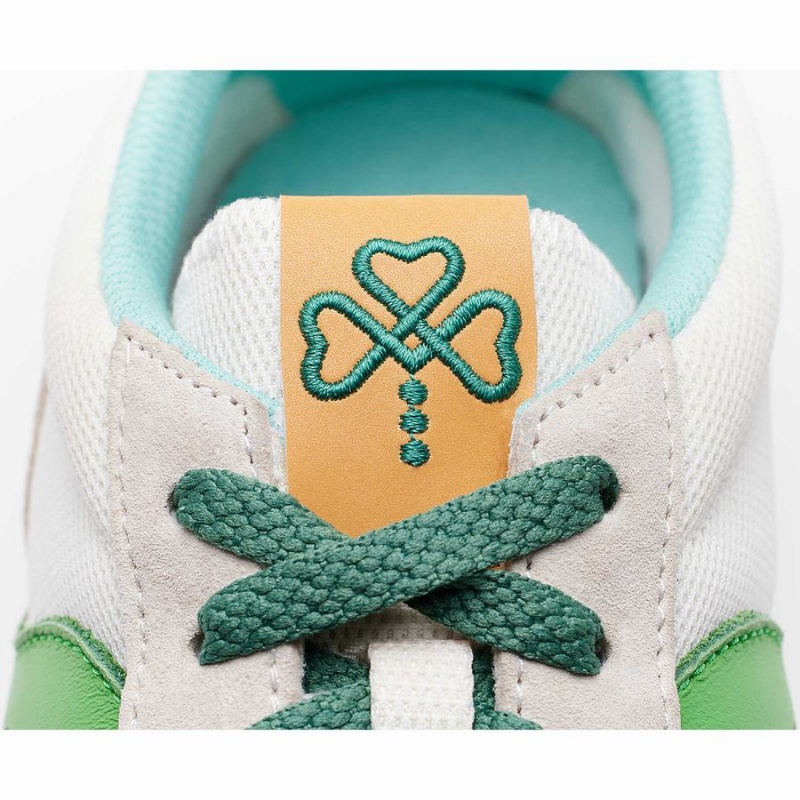 Saucony Shamrock Jazz 81 Joggesko Dame Hvite Grønn | S57098-S35